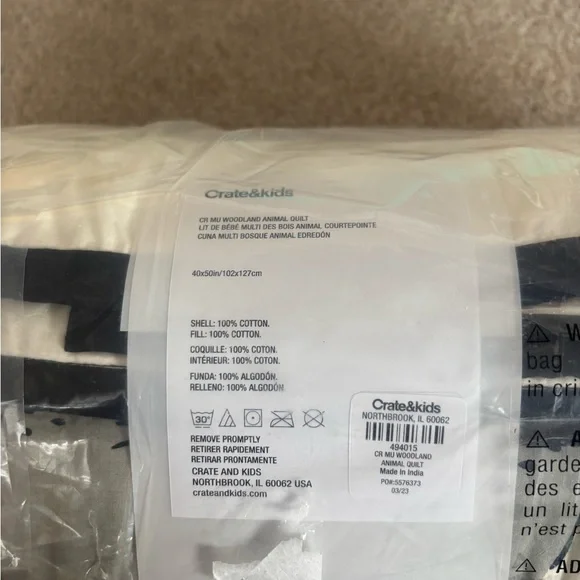 Crate&Barrel Animal Print crib quilt - Roxy Marj